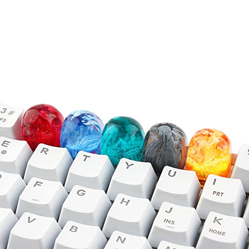 Pozbee Artisan Keycaps 5 PCS, Gaming Resin Keycap for PC Keyboard, Custom ESC Keycaps for Gamers, Cute Resin Keycap, Mountain Gaming Keycaps, Unique Ideas