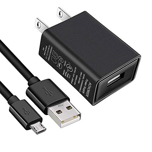 QMV7a QMV7b Tablet Charger Cable - [UL Listed] AC Adapter for Verizon QMV7a QMV7b Android Tablet Charger Power Supply with 5 Feet USB Charging Cable Cord