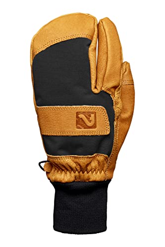 Flylow Maine Line Synthetic Insulated Waterproof Ski and Snowboard 3-Finger Glove - Natural/Black - Large