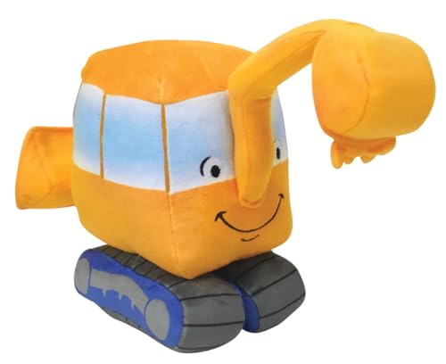 MerryMakers Little Excavator Plush Toy, 7-Inch