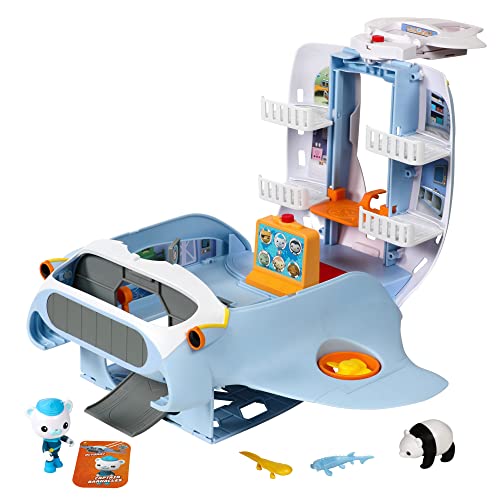 Octonauts Above & Beyond | Octoray Transforming Playset | 7 Pieces | 25+ Lights and Sounds, Multicolor, includes Figure, Playset, 3 Accessories, 3 AAA Batteries