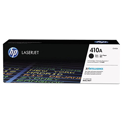 HP 410A Black Toner Cartridge | Works with HP Color LaserJet Pro M452 Series, HP Color LaserJet Pro MFP M377, M477 Series | CF410A
