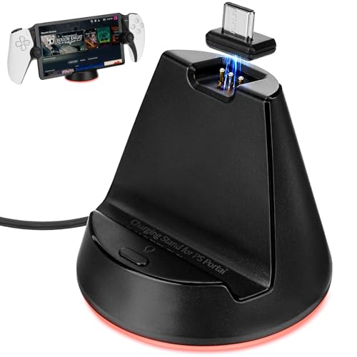 Grathia Charging Dock for Playstation Portal Remote Player, Charging Stand for PS5 Portal with Indicator Light, Playstation Portal Accessories