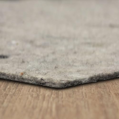 Mohawk Home 8' x 10' 1/4 Rug Pad 100% Felt Protective Cushion, Premium Comfort Underfoot – Safe for All Floors, Grey