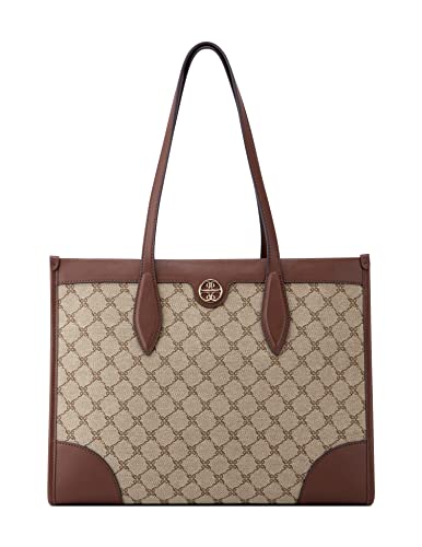 Nine West KYELLE Jet Set Tote, Mocha logomahogany