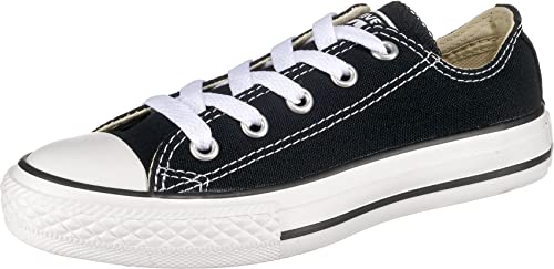 Converse unisex-child Chuck Taylor All Star Low Top Sneaker, black, 8 M US Toddler