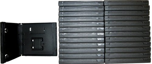 (25) Standard Empty Replacement Game Cases - Compatible with Black Nintendo DS - VGBR14DSBK