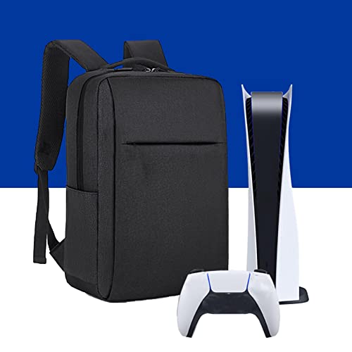 Backpack for PS5, Protective Carrying Case Compatible with PS5 Console, Travel Carry Case Bag for PS5, Travel Pouch for Game Console Discs/Digital Versions And Controllers, HDMI & Accessories