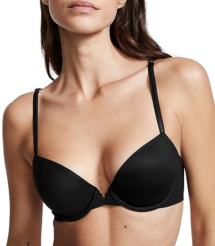 Victoria's Secret Love Cloud T Shirt Demi Bra, Lightly Lined, Cloud Like Padding, Bras for Women, Black (38C)