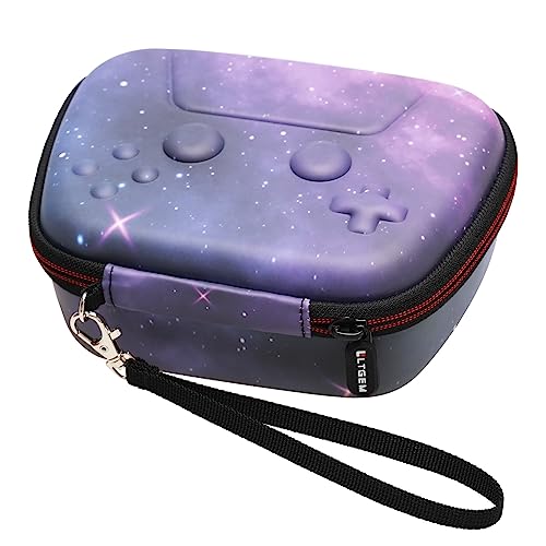 LTGEM Controller Case for Xbox / PlayStation / Nintendo Switch / PowerA / ELISWEEN / GameSir / Diswoe / TIANHOO Wireless Controller - Hard Travel Protective Carrying Storage Bag(Starry Sky Purple)