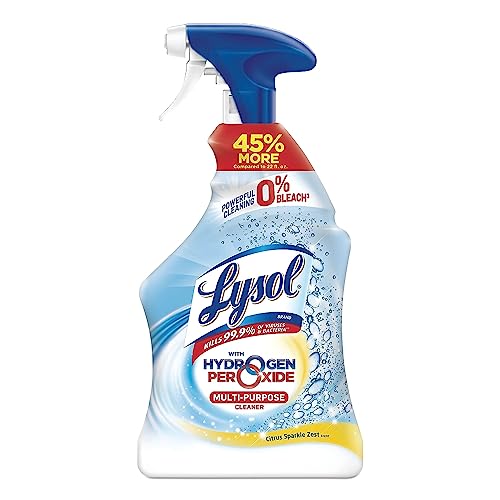 Lysol Cleaner Hydrogen Peroxide Multi-Purpose Cleaner Spray, Citrus, 32 Fluid Ounce