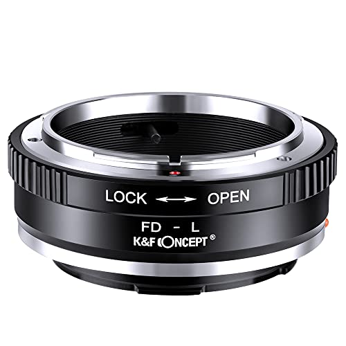 K&F Concept Lens Mount Adapter FD-L Manual Focus Compatible with Canon FD & FL 35mm Lens to L Mount Camera Body