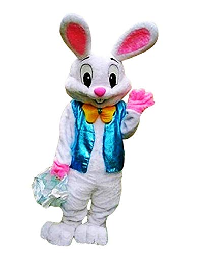 Easter Bunny Mascot Costume Rabbit Cartoon Fancy Party Dress Performance Suit Adult