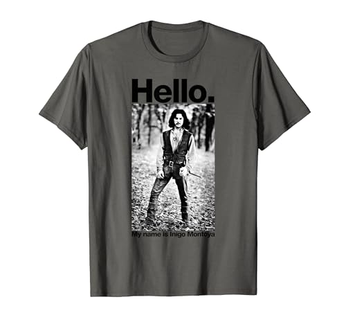 The Princess Bride Hello my name is Inigo Montoya B&W T-Shirt