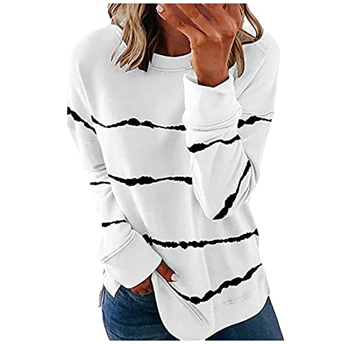 Women Sweater Tops Door Stops for Bottom of Door Sleeve Blouses V-Neck T-Shirts Women Casual Tops Workout Shirts Athletic Crop Tops Bohemian Clothes (White Large)