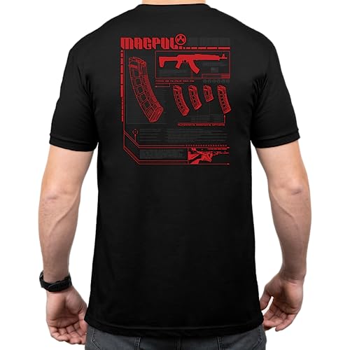 Magpul Cotton Crew Neck Short Sleeve T-Shirt for Men, Magvision AK Black