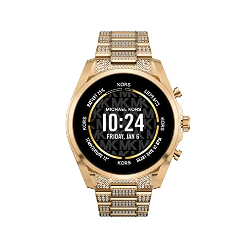 Michael Kors Men's or Women's Gen 6 44mm Touchscreen Smart Watch with Alexa Built-In, Fitness Tracker, Sleep Tracker, GPS, Music Control, Smartphone Notifications (Model: MKT5136V)