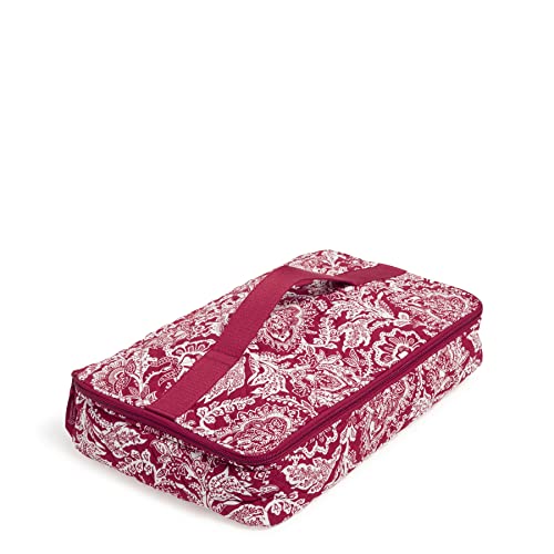 Vera Bradley Women's Cotton Heat Resistant Casserole Carrier, Java Red - Recycled Cotton, One Size