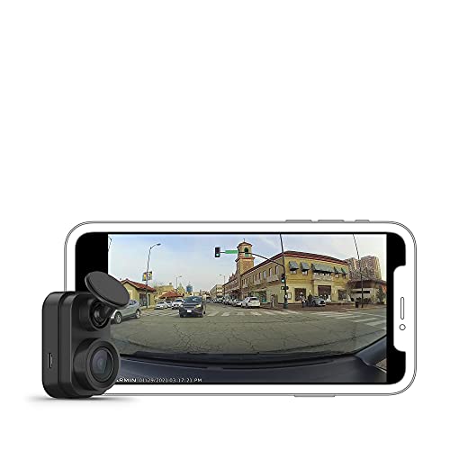 Garmin 010-02504-00 Dash Cam Mini 2, Tiny Size, 1080p and 140-degree FOV, Monitor Your Vehicle While Away w/ New Connected Features, Voice Control, Black
