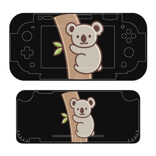 Cute Cartoon Koala Funny Stickers Decals Cover for Switch Console and Switch Lite Full Wrap Protective Film Sticker
