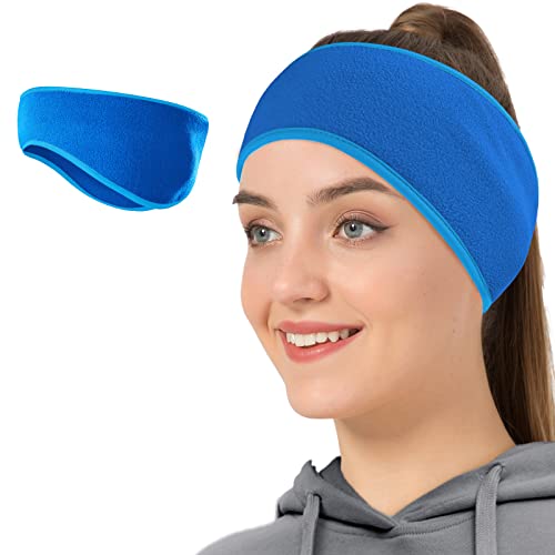 Lauzq Winter Fleece Ear Warmers Muffs Headband for Men Women Kids Ski Running Cycling