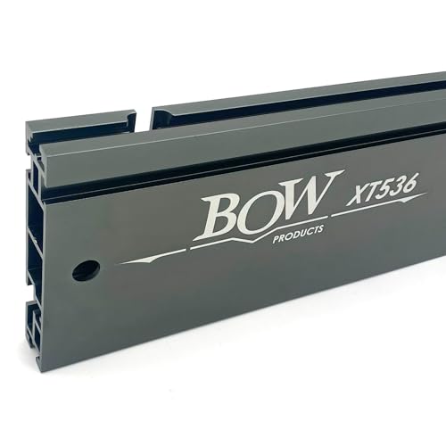 BOW Products 36” XT XTENDER Fence - T-Track Table Fence System with Multiple T-Slots for Woodworking Accessories - Fits Portable Table Saws, Cabinet Saws, and Band Saws - XT536 (Fence Only)