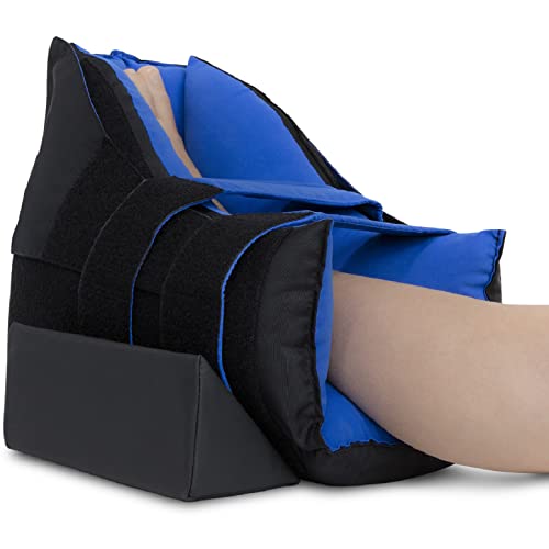 NYOrtho Pressure Relieving Heel Protector - With Integrated Wedge, Off-Loading Heel Float For Wounds Or Bed Sores - Durable Adjustable Straps For Secure Closure