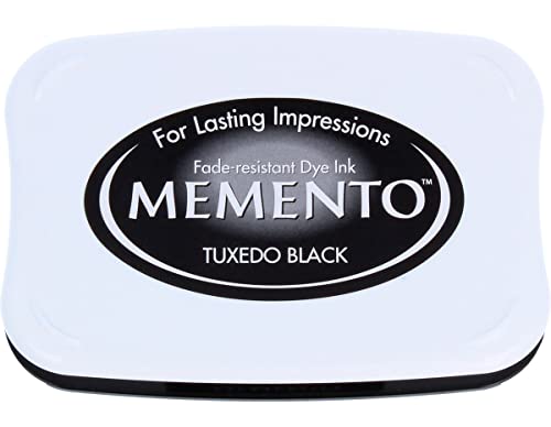 Tsukineko Memento Dye Ink Pad-Tuxedo, 7 x 2 cm