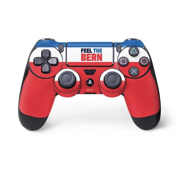 Skinit Decal Gaming Skin Compatible with PS4 Controller - Feel The Bern Design