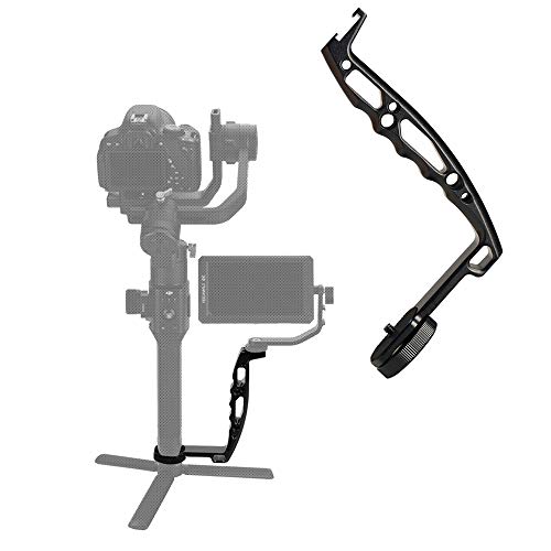 DH03 Handheld Gimbal Grip with Cold Shoe for Mounting Monitors, Microphones, LED Light etc Compatible with DJI Ronin-S, Ronin SC 2, Zhiyun Weebill LAB, Crane 2, Plus, Moza Air Mini Dual Grip