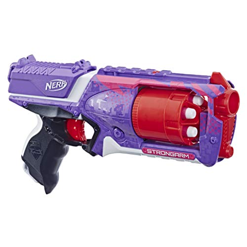 NERF Elite Strongarm, Rotating Barrel, Slam Fire, 6 Darts (Amazon Exclusive)