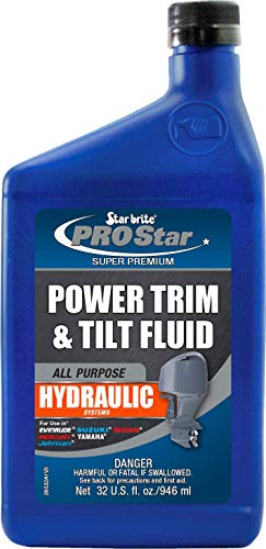 STAR BRITE PRO Star Power Trim & Tilt Fluid - Super Premium All Purpose Hydraulic Fluid for Trim Tabs, Power Tilt & Steering Systems - Anti-Wear, Anti-Foam - Outboard & Stern Drive Systems (028532)