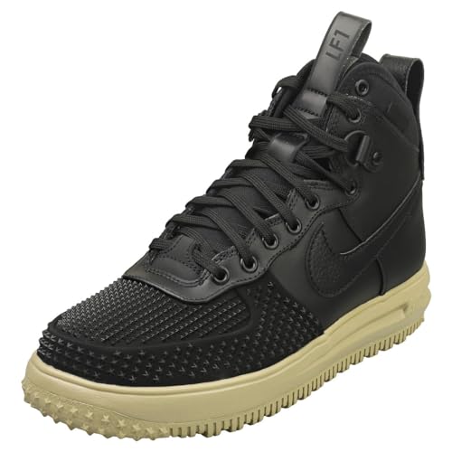 Nike Men's Lunar Force 1 Duckboot Black/Black-Neutral Olive (DZ5320 001) - 11