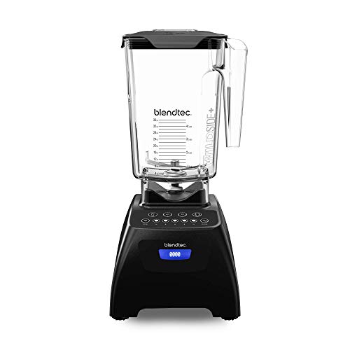 Blendtec Classic 575 Blender - WildSide+ Jar (90 oz) - Professional-Grade Power - Self-Cleaning - 4 Pre-programmed Cycles - 5-Speeds - Black