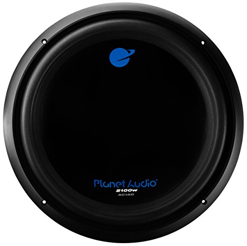 Planet Audio AC15D Car Subwoofer - 2100 Watts Maximum Power, 15 Inch, Dual 4 Ohm Voice Coil, Easy Mounting, Sold Individually…