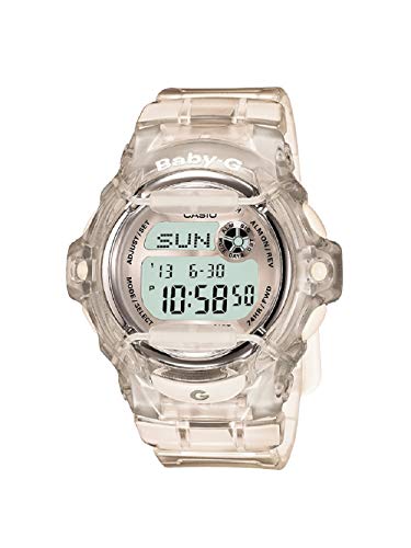 Casio Women's Baby G Quartz Watch with Resin Strap, Clear, 23.4 (Model: BG-169R-7BM)