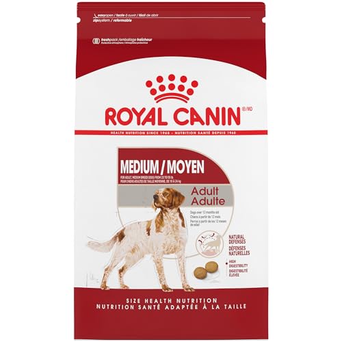 Royal Canin Medium Breed Adult Dry Dog Food, 30 lb bag