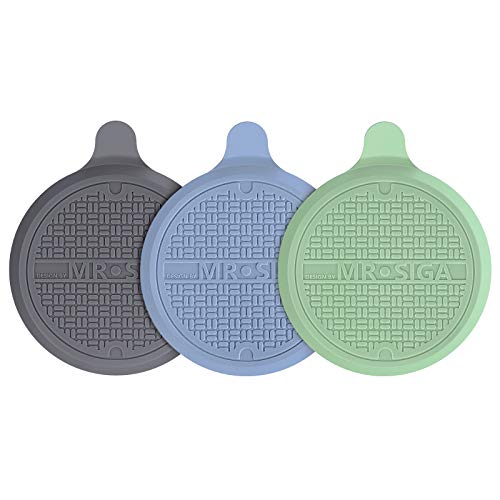 MR.SIGA Silicone Bathtub Stopper, Drain Stopper for Shower, Sink, 5.1' Diameter, 3 Pack