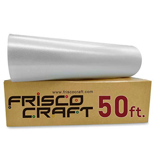 Frisco Craft C-370 Clear Transfer Tape for Vinyl 12' x 50 Feet Clear Lay Flat | Application Tape Perfect for Self Adhesive Vinyl for Signs Stickers Decals Walls Doors Windows