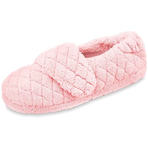 ACORN Women's Spa Wrap Slipper, Slip-on, Adjustable, Memory Foam