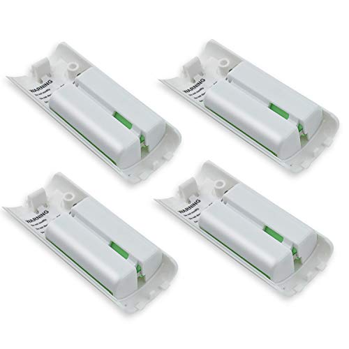 4-Pack Rechargeable Battery Packs for Wii and Wii U Remote Controller,High-Capacity Ni-MH Battery(2800mAh) Replacement for Nintendo Wii Remote Charging Station(Charger not Included)