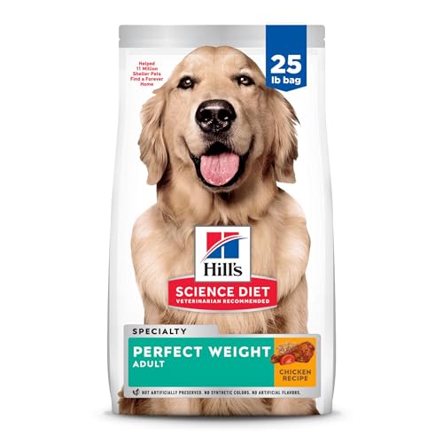 Hill's Science Diet Adult Perfect Weight Chicken Recipe Dry Dog Food, 25 lb. Bag