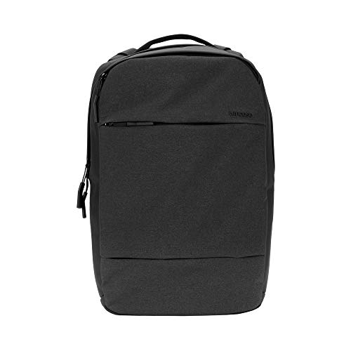 Incase Compact Backpack - Travel Backpack + Laptop Bag - Plush Fleece Lined Laptop Compartment Fits 16-inch Laptop - Compact Carry On Backpack for Travel (18in x 13in x 5in x 17.5L) - Black