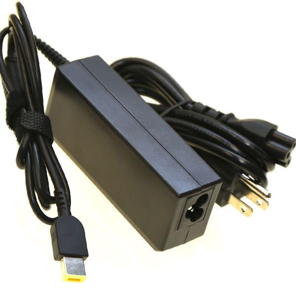 Charger for Lenovo ThinkPad T460 T460S T470 T470S T430 T440 T440S T450 T540P T560 E440 E450 E550 E560 G40 G50 Z50 L470 L460 L440 X270 X250 X240 ADLX65NLC2A Laptop Power Adapter Supply Cord Square Tip