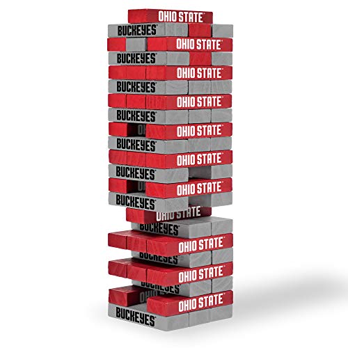 Wild Sports NCAA Ohio State Buckeyes Table Top Stackers 3' x 1' x .5', Team Color