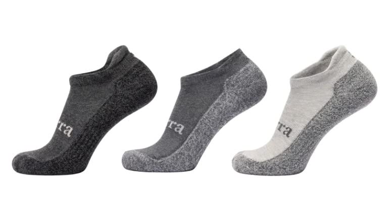 Purra Performance Men’s Comfort No Show Socks - Anti-Stink, Anti-Odor, Moisture Wicking (3-Pack/Large), Multicolor