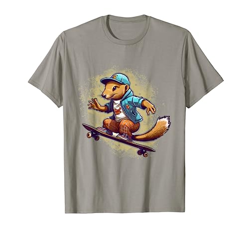 Retro Skateboarding Mongoose Skateboard T-Shirt