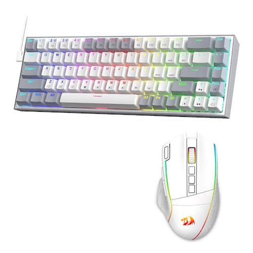 Redragon K631 Keyboard & M991 Gaming Mouse Bundle (White)
