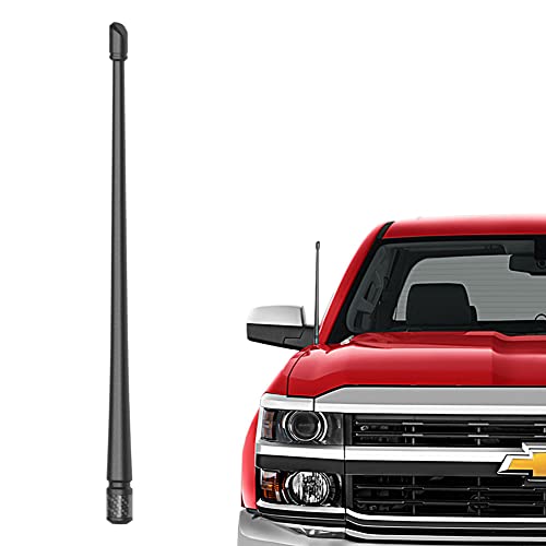 RYDONAIR Antenna Compatible with Chevy Silverado & GMC Sierra/Denali All Year Models | 13 inches Flexible Rubber Antenna Replacement | Designed for Optimized FM/AM Reception