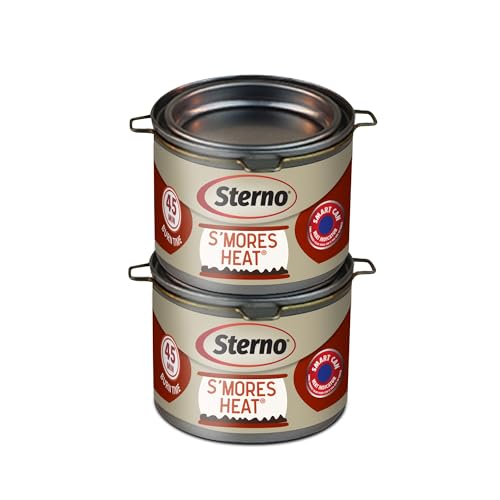 Sterno S'mores Heat Fuel Cans (2 Pack), Silver